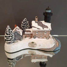 Load image into Gallery viewer, Harbour Lights Christmas 1998 Old Field Point, NY Lighthouse w/Box
