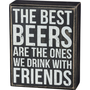 NEW Box Sign - Best Beers With Friends - 37577