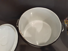 Load image into Gallery viewer, VINTAGE Enamelware Stockpot with Lid - Large
