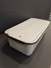 Load image into Gallery viewer, VINTAGE Enamelware Refrigerator Box with Lid
