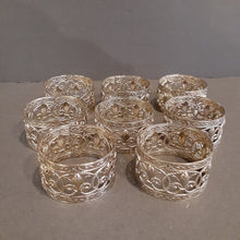 Load image into Gallery viewer, Set of 8 Metal Napkin Rings
