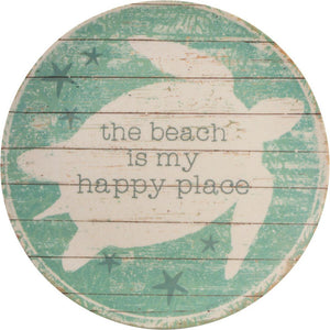 *NEW Plate Lg - The Beach Is My Happy Place - 106968