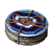 Load image into Gallery viewer, NEW Faux Agate Coaster (4 pc. set) - 137109
