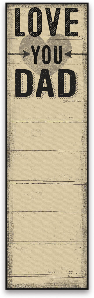 NEW List Notepad - Love You Dad - 39947
