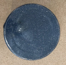 Load image into Gallery viewer, VINTAGE 14" Enamelware Stockpot with Lid - Dark Blue Speckled

