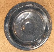 Load image into Gallery viewer, VINTAGE 14" Enamelware Stockpot with Lid - Dark Blue Speckled
