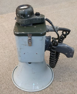 Vintage Super Hailer AN/PIQ Military Megaphone AS FOUND with Case