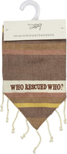 Load image into Gallery viewer, NEW Lg Collar Bandana - Rescued - 104682
