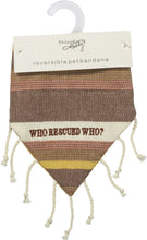 Load image into Gallery viewer, NEW Sm Collar Bandana - Rescued - 104678
