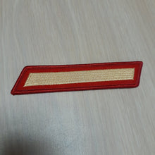 Load image into Gallery viewer, 5" USMC Bar Patch Red/Gold
