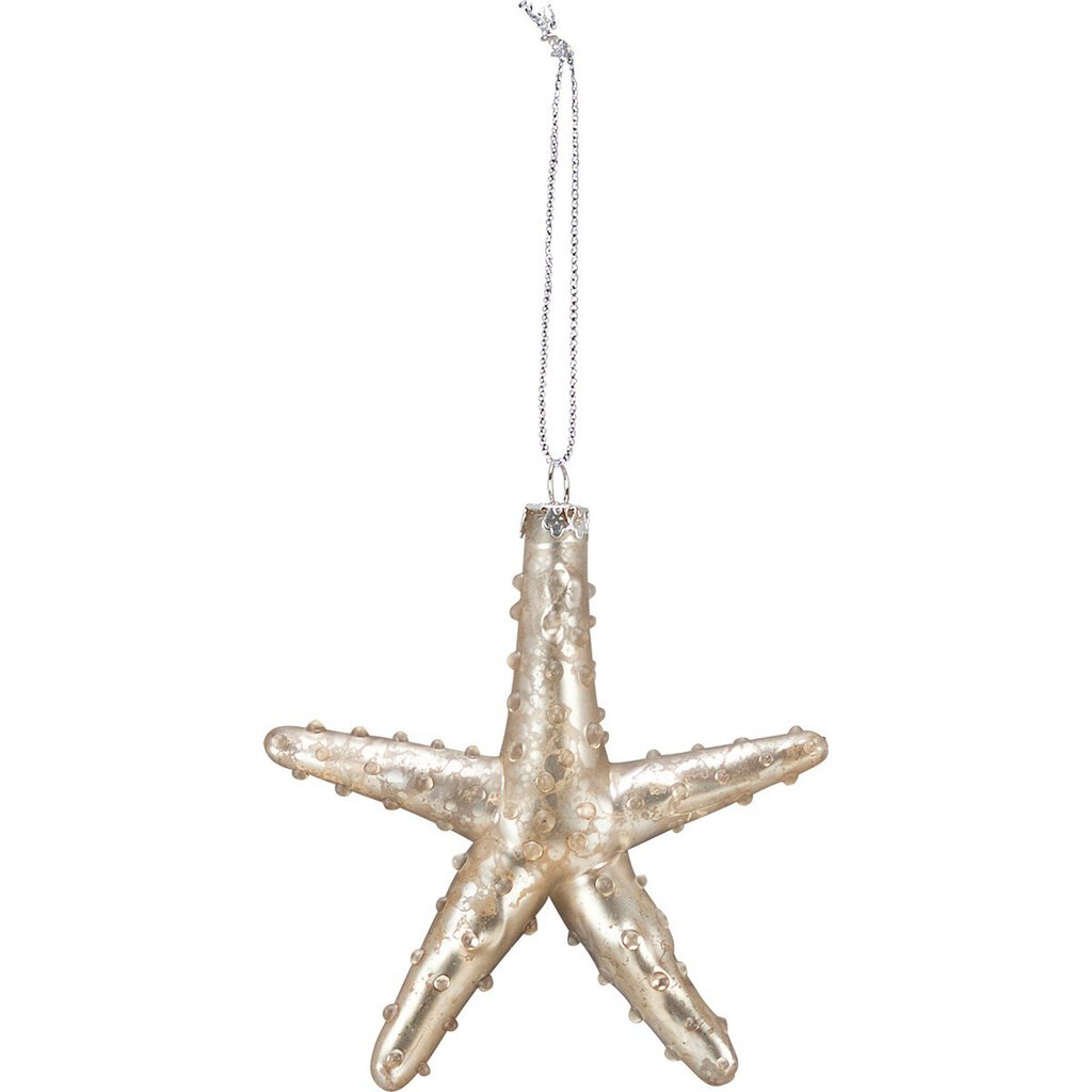 NEW Glass Ornament - Starfish - 22038