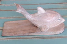 Load image into Gallery viewer, NEW Hand-Carved Acacia Wood Dolphin Door Stop - Thailand
