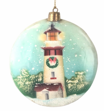 Load image into Gallery viewer, NEW Capiz Lighthouse Ornament B23245
