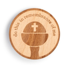Load image into Gallery viewer, NEW First Communion Beech Wood Token 5004720259
