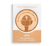Load image into Gallery viewer, NEW First Communion Beech Wood Token 5004720259
