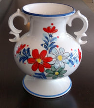 Load image into Gallery viewer, Hand-Painted Bright Floral Ceramic Amphora
