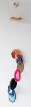 Load image into Gallery viewer, NEW 7-Pc Agate Slice Wind Chime WC1
