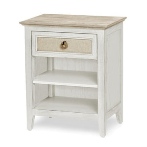 NEW Captiva Island 1 Drawer Nightstand - Beach Sand & Washed White