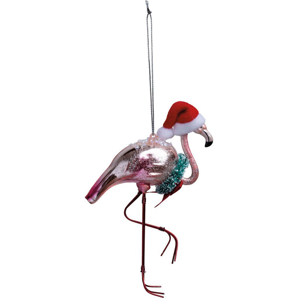 NEW Glass Ornament - Flamingo - 107708