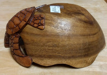 Load image into Gallery viewer, NEW Acacia Wood Carved Turtle Bowl TB30S
