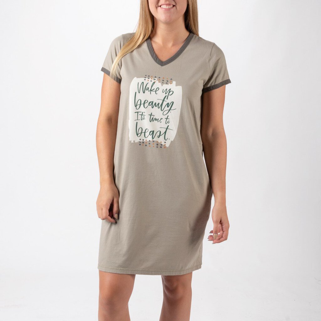 NEW Night Shirt - Wake Up Beauty It's Time To Beast