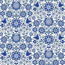 Load image into Gallery viewer, NEW Belles &amp; Whistles Rice Decoupage Paper - Blue Glass Ornate
