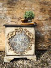 Load image into Gallery viewer, NEW Belles &amp; Whistles Rice Decoupage Paper - Blue Glass Ornate
