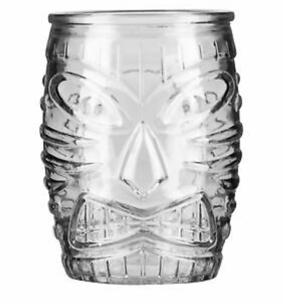 NEW Tiki Face Drinking Glass 16 oz.