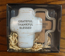 Load image into Gallery viewer, NEW Artful Cross Keeper - Keepsake Dish - Grateful 1004320100
