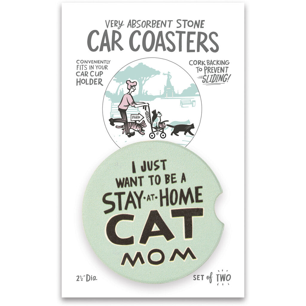 NEW Car Coasters - Cat Mom - 105767