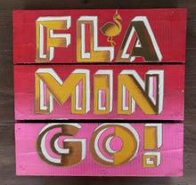 Load image into Gallery viewer, NEW Distressed Pallet Sign - Flamingo 13030
