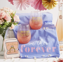 Load image into Gallery viewer, NEW 2-Pc SET Stemless Wine Glasses - Better Together 10-04859-370
