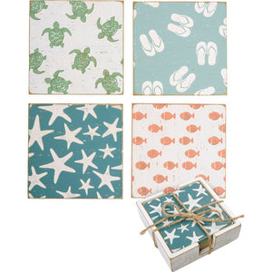 NEW Coaster Set - Beach - 109816