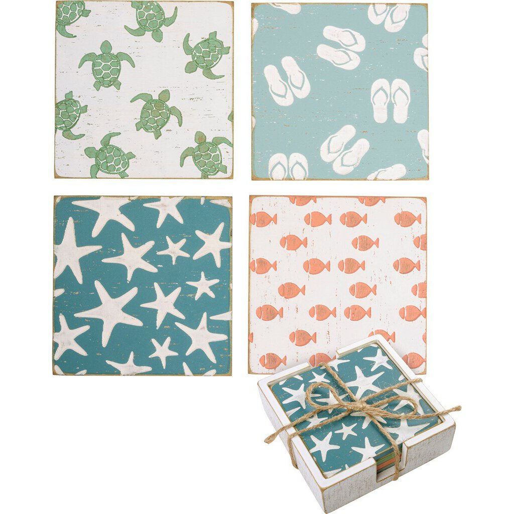 NEW Coaster Set - Beach - 109816