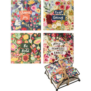 NEW Coaster Set - Choose Joy - 111460
