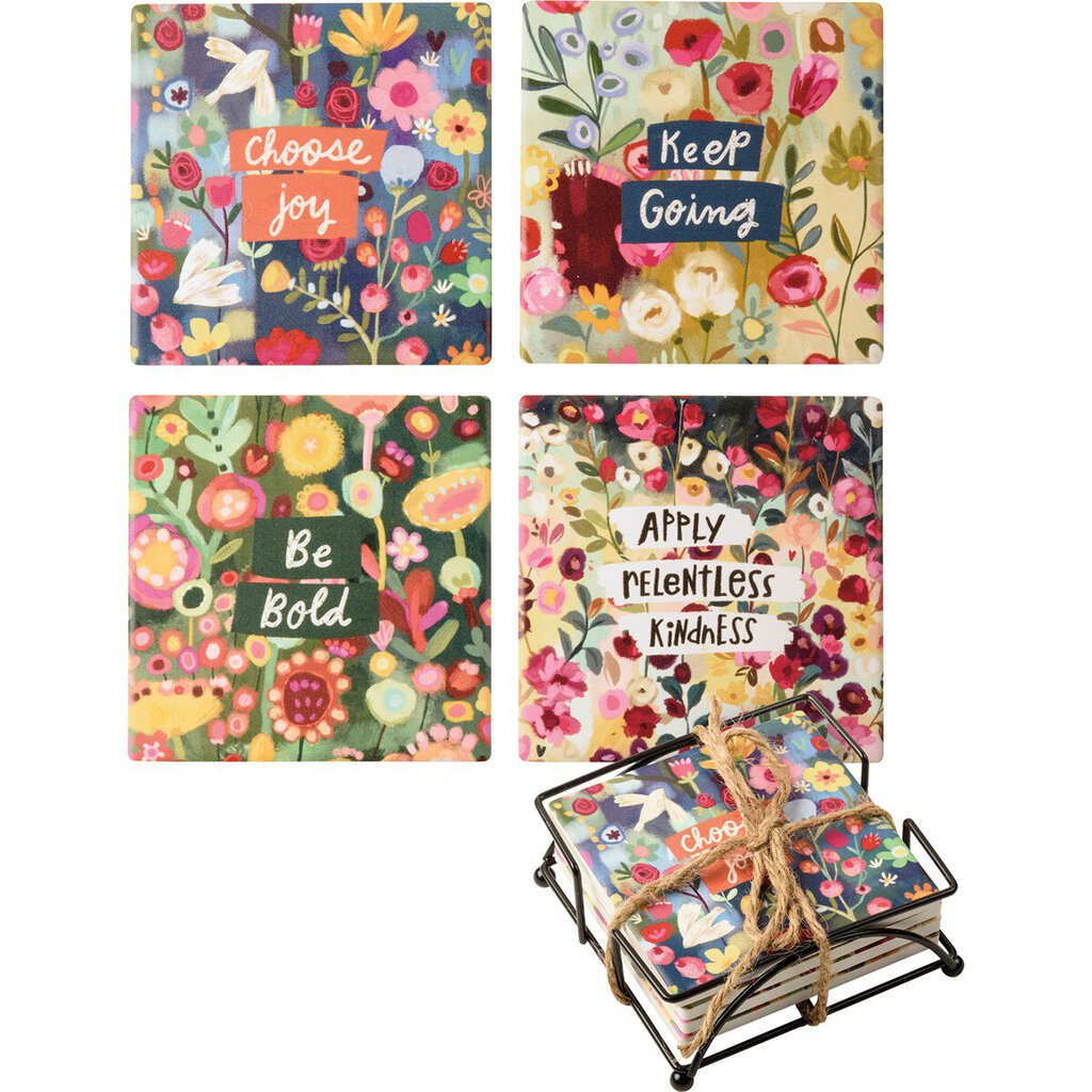 NEW Coaster Set - Choose Joy - 111460