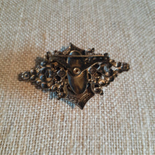 Load image into Gallery viewer, Vintage Antique Gold Tone Shield Brooch
