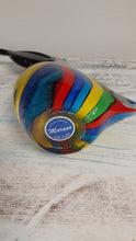 Load image into Gallery viewer, Small Murano Glass Striped Bird
