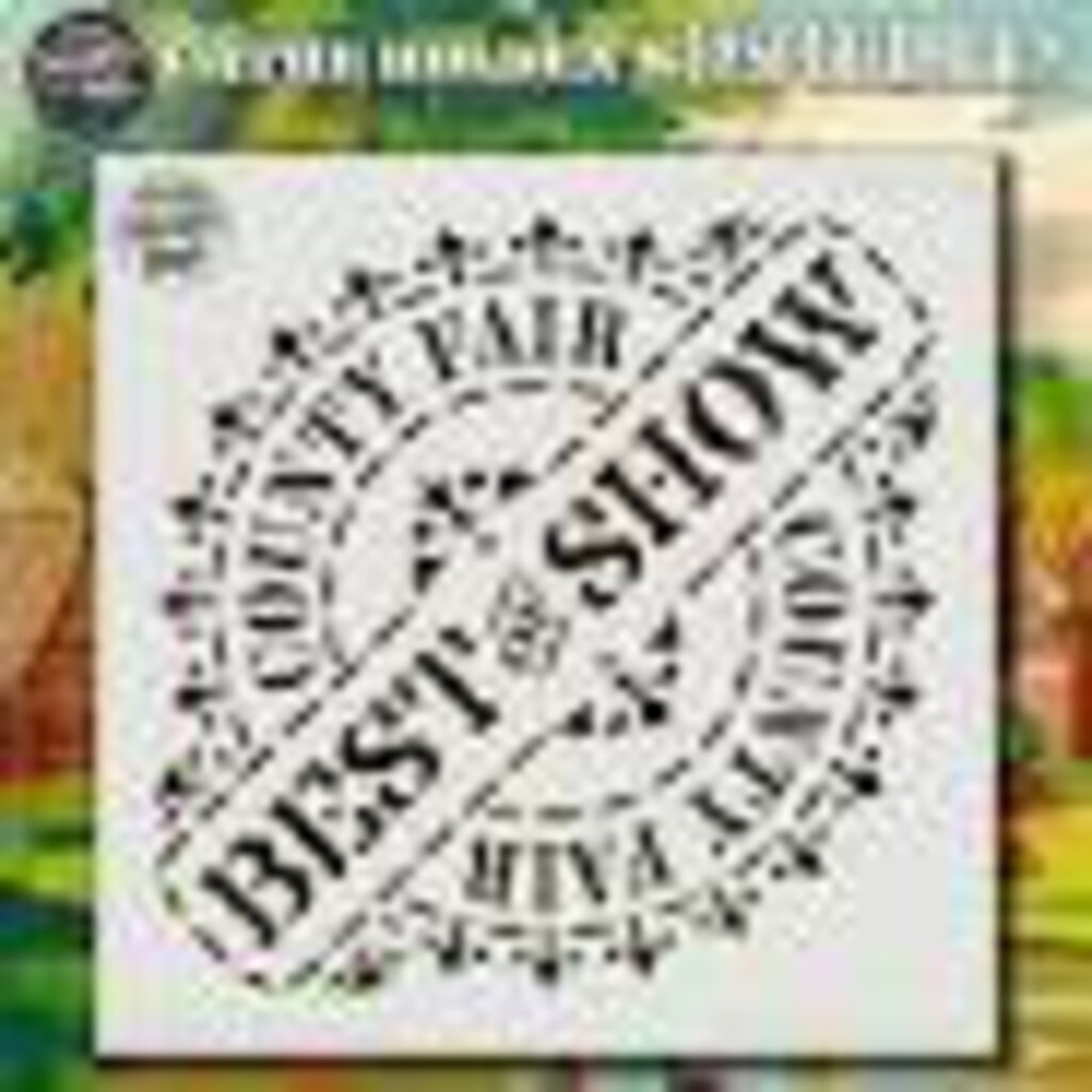 Small Best of Show Inspired Barn Stencil CH06-001
