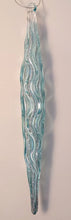 Load image into Gallery viewer, NEW 8.5" Blue Glass Icicle Ornament
