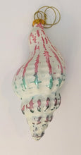 Load image into Gallery viewer, NEW 5.5" Whitewashed Glass Shell Ornament
