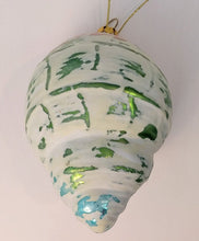 Load image into Gallery viewer, NEW 4" Whitewashed Glass Shell Ornament
