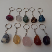 Load image into Gallery viewer, NEW Tumbled Stone Keychain

