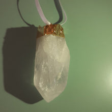 Load image into Gallery viewer, NEW Gold Plated Quartz Point Ornament ORN22
