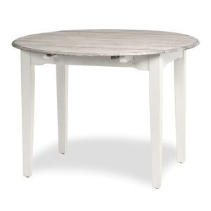 NEW Islamorada Round Dining Table with Drop Leaf - Dapple Grey Finish