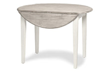 Load image into Gallery viewer, NEW Islamorada Round Dining Table with Drop Leaf - Dapple Grey Finish
