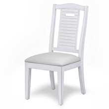 Load image into Gallery viewer, NEW Islamorada Shutter Back Dining Chair - Blanc
