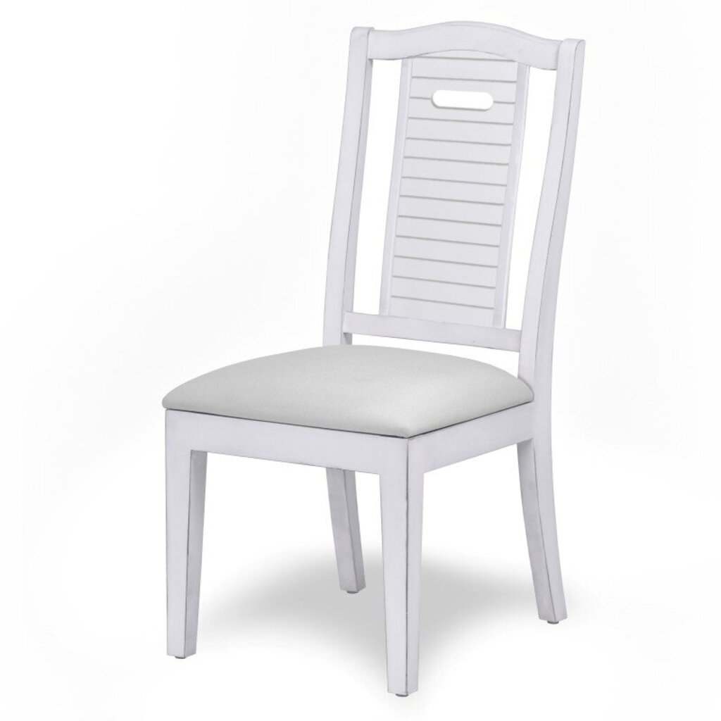 NEW Islamorada Shutter Back Dining Chair - Blanc