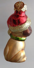 Load image into Gallery viewer, NEW Glass Dog with Bone Ornament

