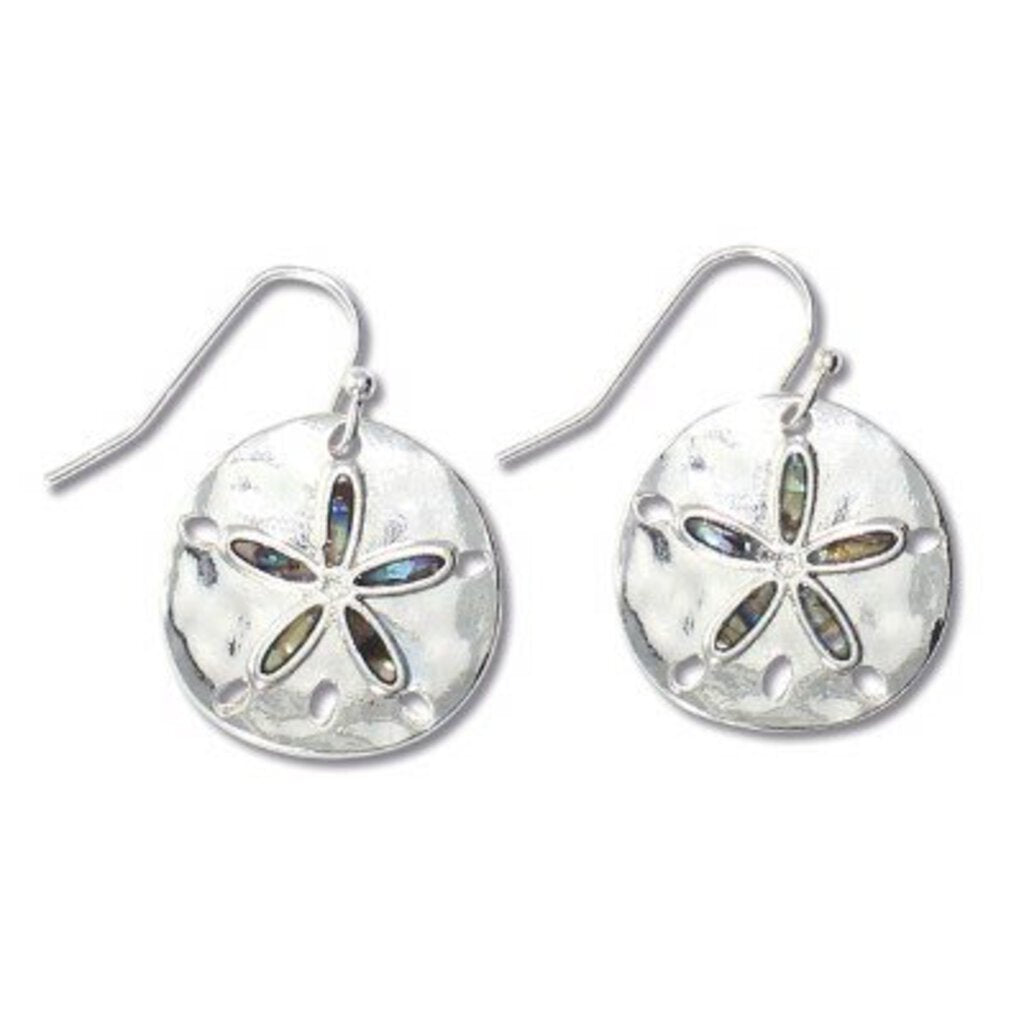 NEW Earrings - Sand Dollars Abalone 8108232